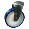 Rvs zwenkwiel, 125mm diameter, PU loopvlak, rollager RVS, ZW708820