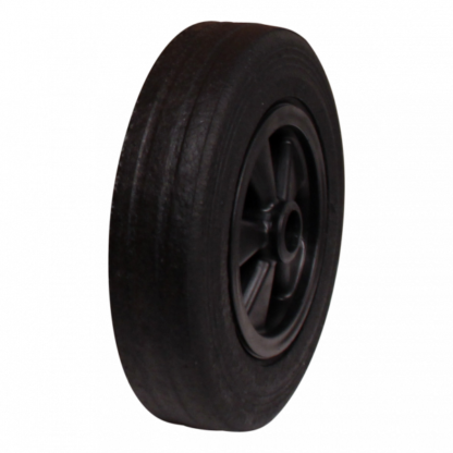 PP wiel, 200mm diameter, rubber loopvlak, glijlager, LW925742