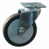 Stalen zwenkwiel, 100mm diameter, TPE loopvlak, kogellager, ZW928561